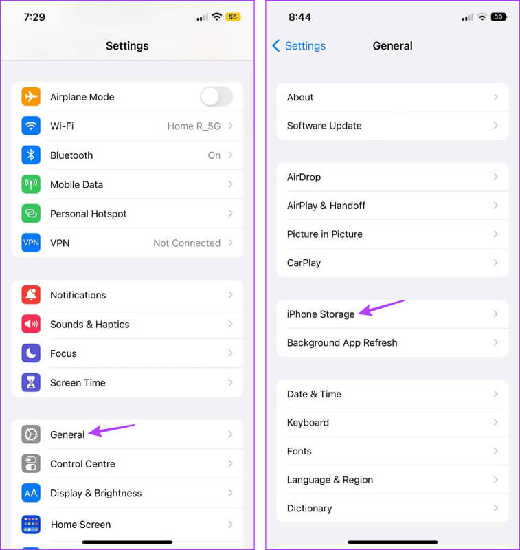 Open-Storage-Settings-1 8 إصلاحات لعدم عمل أو اختفاء ملفات GIF على iPhone