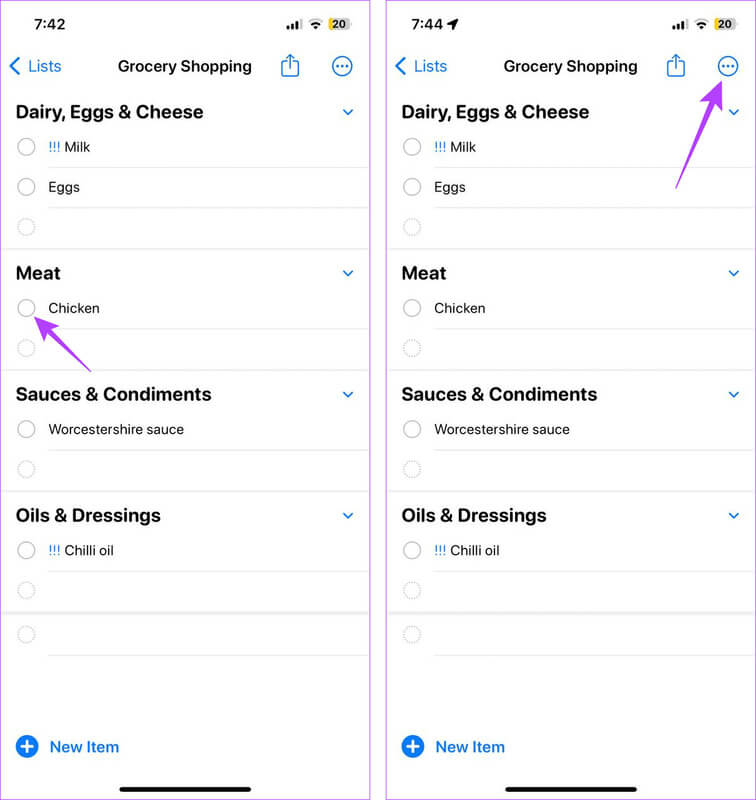 Open-list-details كيفية إنشاء ومشاركة قائمة التسوق على iPhone