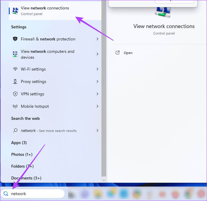 Open-network-connections أهم 7 إصلاحات لخطأ Err_Cache_Miss على Google Chrome وFirefox