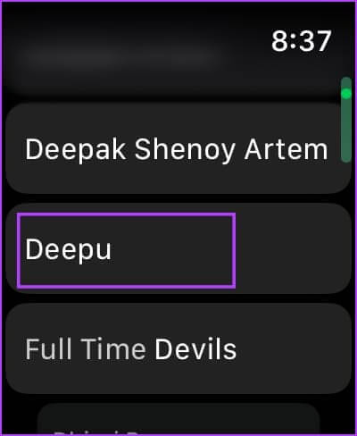 Open-the-Contact كيفية استخدام Walkie-Talkie على Apple Watch