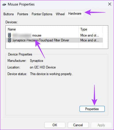Opening-Mouse-Properties أفضل 7 إصلاحات لعمل وحدة التحكم في الألعاب مثل الماوس على Windows 11