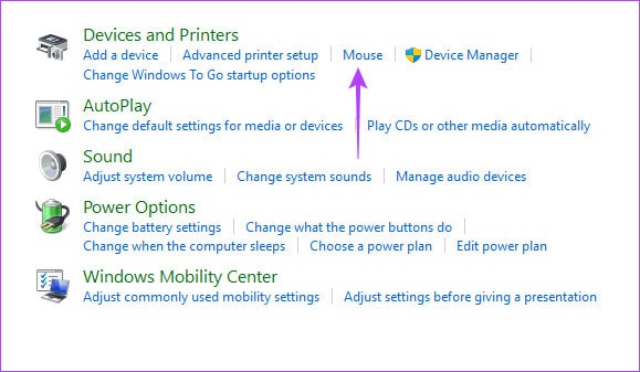Opening-mouse-options أفضل 7 إصلاحات لعمل وحدة التحكم في الألعاب مثل الماوس على Windows 11