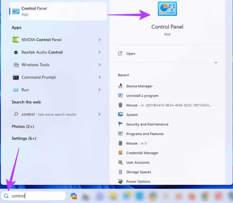 Opening-the-Control-Panel-768x672-1 أفضل 7 إصلاحات لعمل وحدة التحكم في الألعاب مثل الماوس على Windows 11