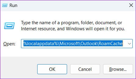 Outlook-Cache-Folder-1 أفضل 7 طرق لإصلاح عدم عرض Microsoft Outlook لمحتوى البريد الإلكتروني على Windows