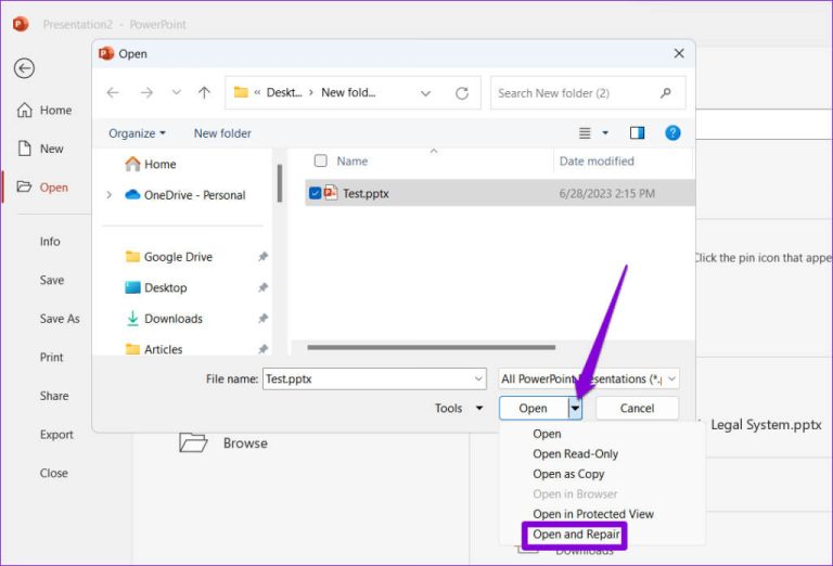 Die 8 wichtigsten Fehlerbehebungen für PowerPoint, bei dem unter ...