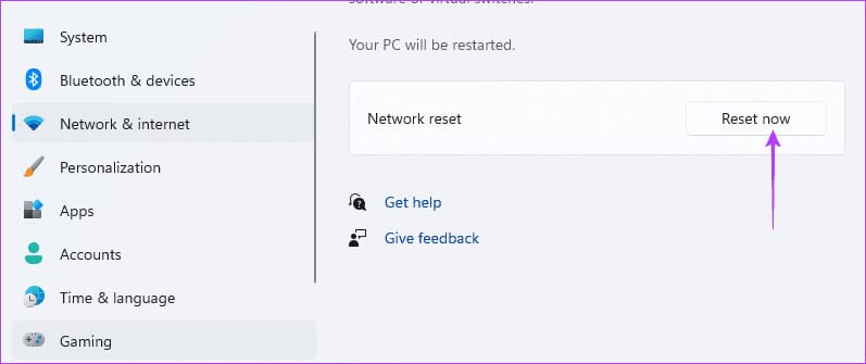 Reset-now أهم 7 إصلاحات لخطأ Err_Cache_Miss على Google Chrome وFirefox