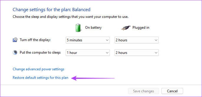 Restore-default-settings أفضل 7 إصلاحات لمشكلة شاشة الموت الزرقاء في وضع غير نشط على Windows 11
