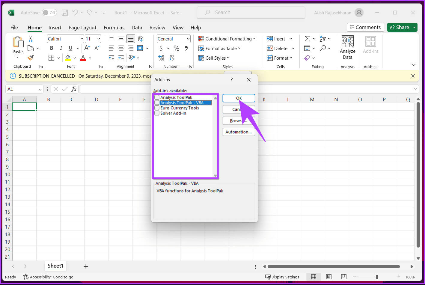 Scrollbar-Not-Working-in-Excel_12 9 طرق لإصلاح عدم عمل شريط التمرير في Excel