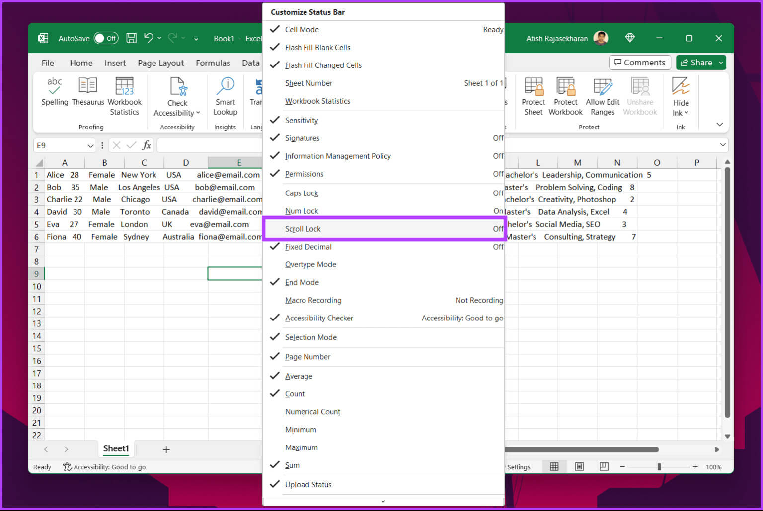 9 طرق لإصلاح عدم عمل شريط التمرير في Excel - %categories