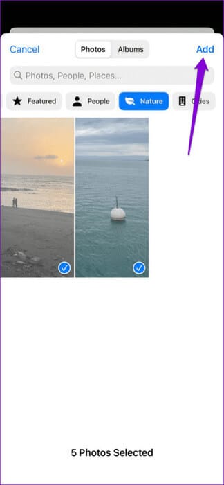 Select-Photos-for-Lock-Screen-Shuffle-474x1024-1 أفضل 6 إصلاحات لعدم عمل التبديل العشوائي للصور على شاشة القفل على iPhone
