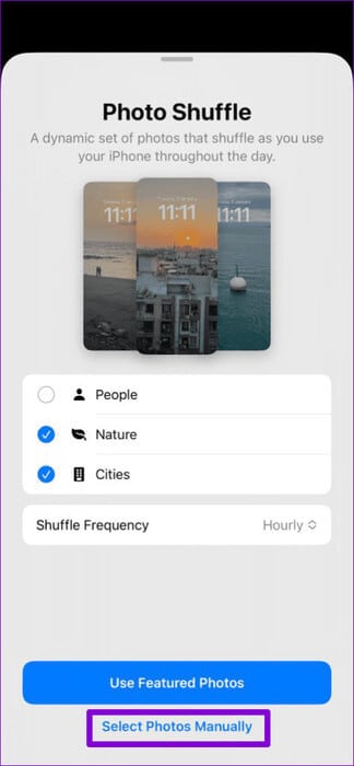 Select-Photos-for-Lock-Screen-Shuffle-Manually-474x1024-1 أفضل 6 إصلاحات لعدم عمل التبديل العشوائي للصور على شاشة القفل على iPhone
