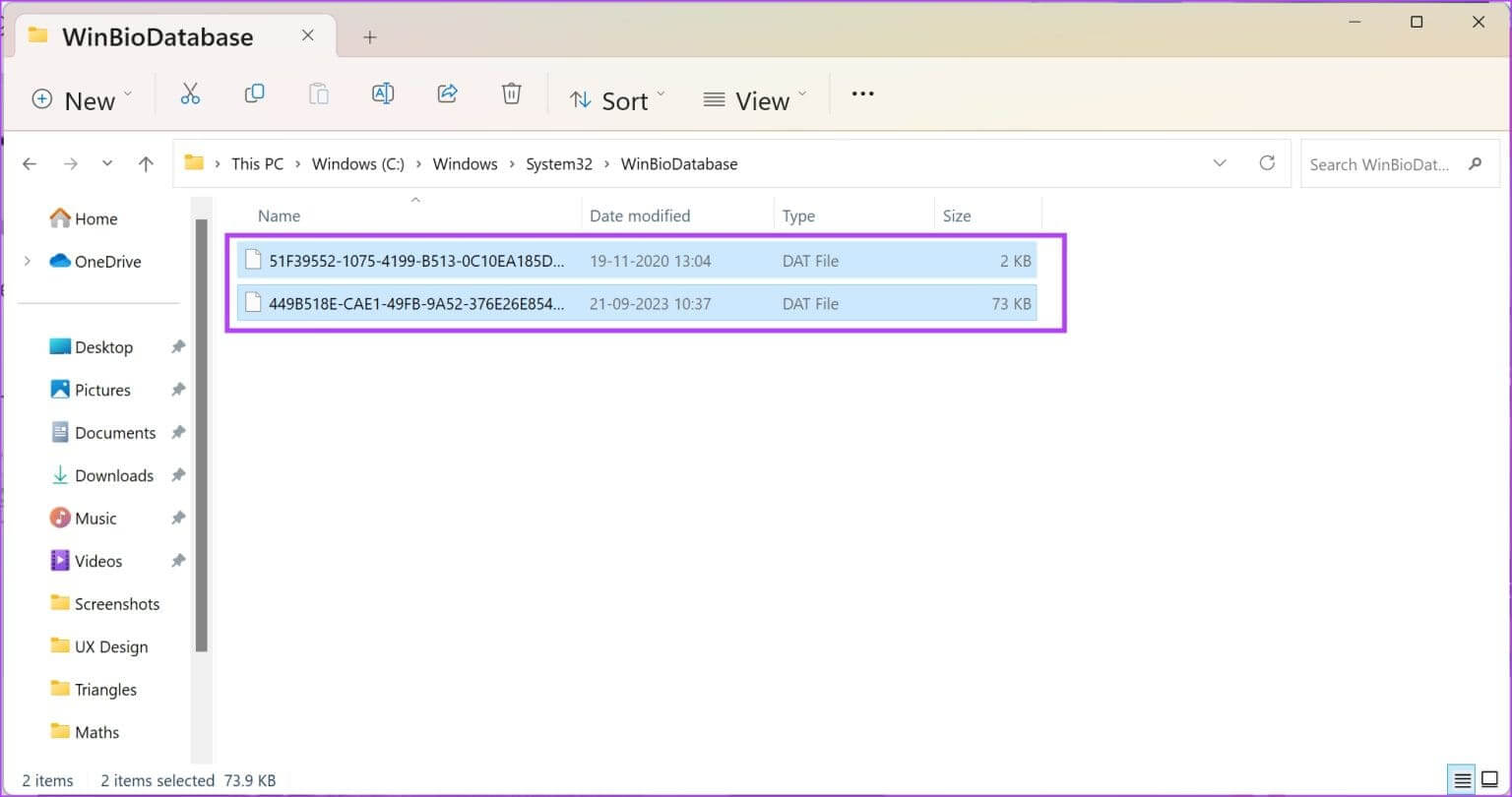 Select-all-Files-1-1536x810-1 11 إصلاح لعدم توفر أو عدم عمل خيار Windows Hello Fingerprint