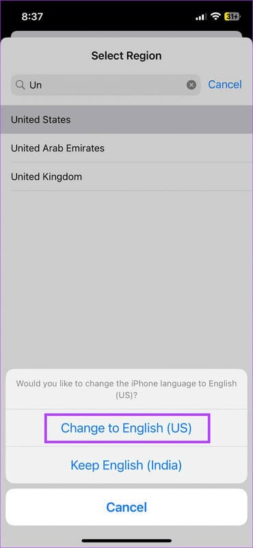 Select-relevant-option 8 إصلاحات لعدم عمل أو اختفاء ملفات GIF على iPhone