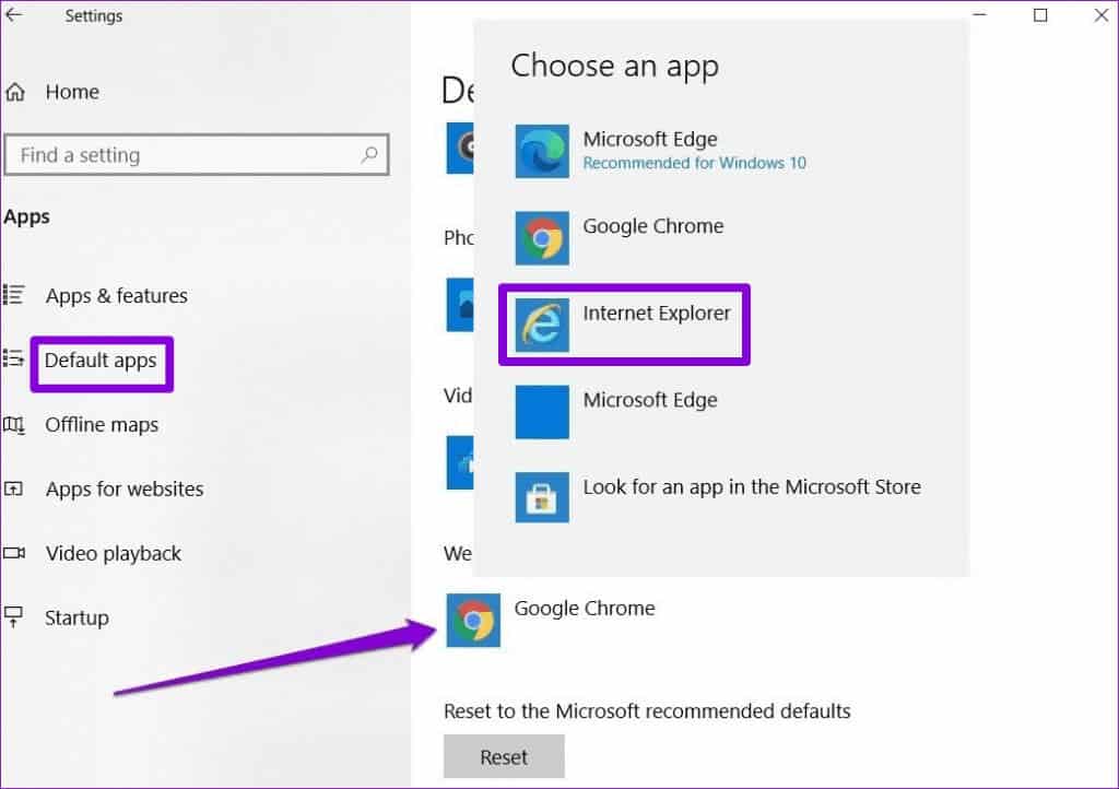 Set-IE-as-Default-Browser-on-Windows-1024x722-1 4 طرق لمنع Internet Explorer من فتح Edge