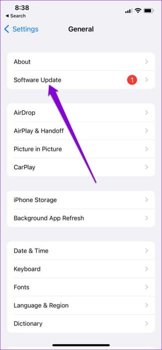 Software-Update-on-iPhone-3-474x1024-1 أفضل 6 إصلاحات لعدم عمل التبديل العشوائي للصور على شاشة القفل على iPhone