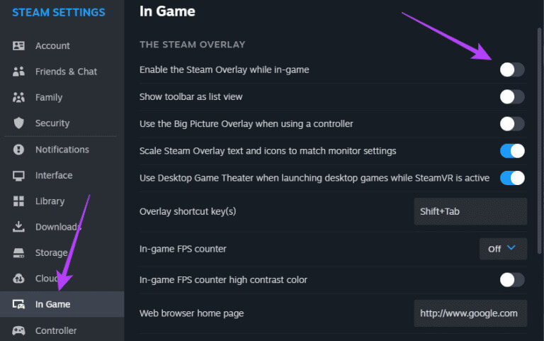 Steam-overlay-in-game-768x481-1 أفضل 7 إصلاحات لعمل وحدة التحكم في الألعاب مثل الماوس على Windows 11