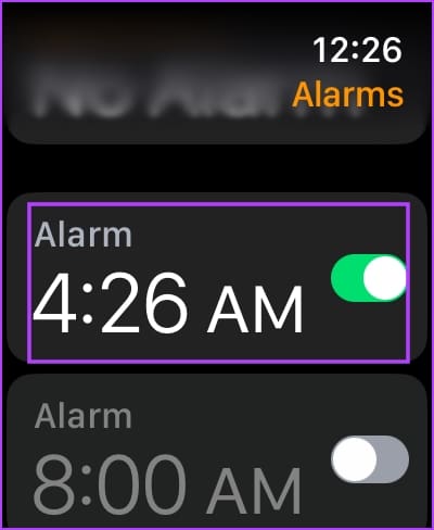 Tap-on-Alarm-to-Delete كيفية ضبط المنبه على Apple Watch