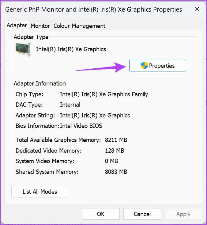 Tap-on-Properties-2 كيفية التحقق من صحة GPU على Windows