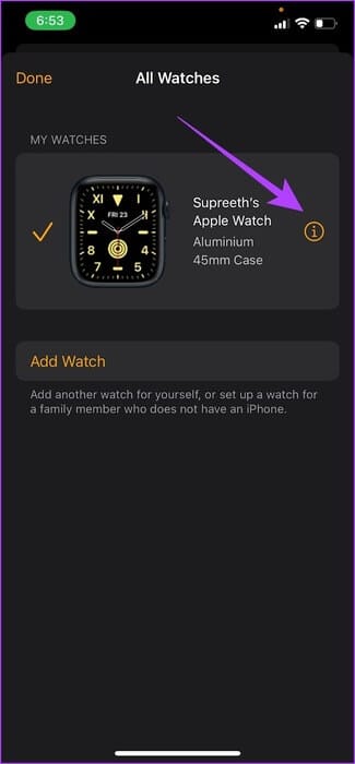 Tap-on-info-icon-3 11 طريقة لإصلاح عدم قراءة Apple Watch لمعدل ضربات القلب