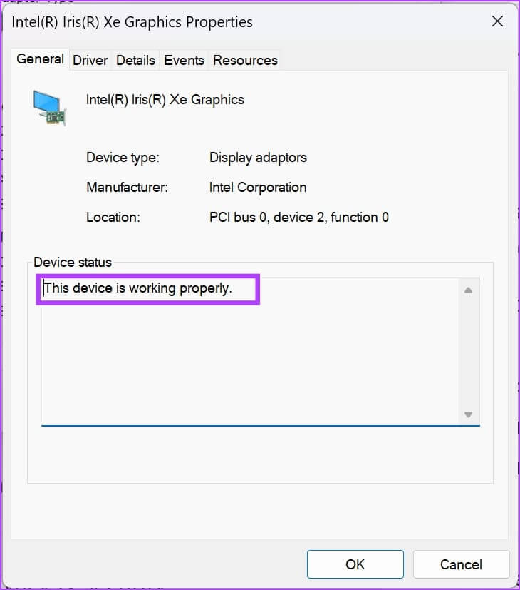 This-Device-is-Working-Properly-1 كيفية التحقق من صحة GPU على Windows