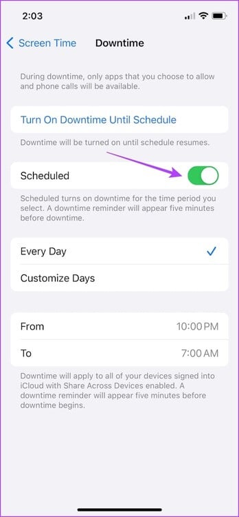 Turn-Off-Schedule-Downtime كيفية تعطيل وقت التوقف على Apple Watch