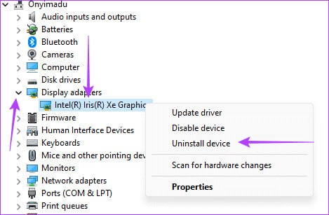 Uninstall-outdated-device أفضل 7 إصلاحات لمشكلة شاشة الموت الزرقاء في وضع غير نشط على Windows 11
