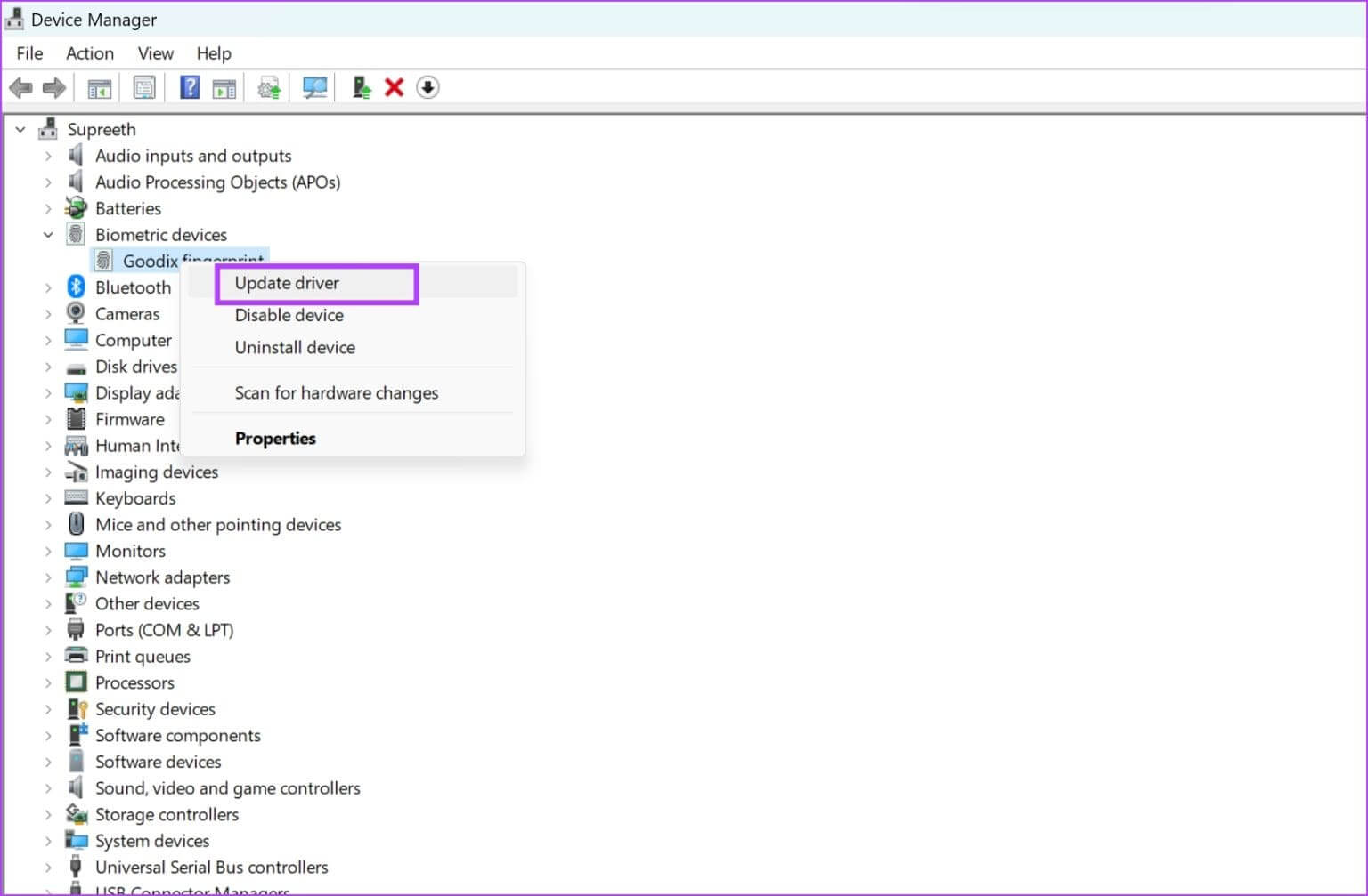 Update-Driver-6-1536x1007-1 11 إصلاح لعدم توفر أو عدم عمل خيار Windows Hello Fingerprint