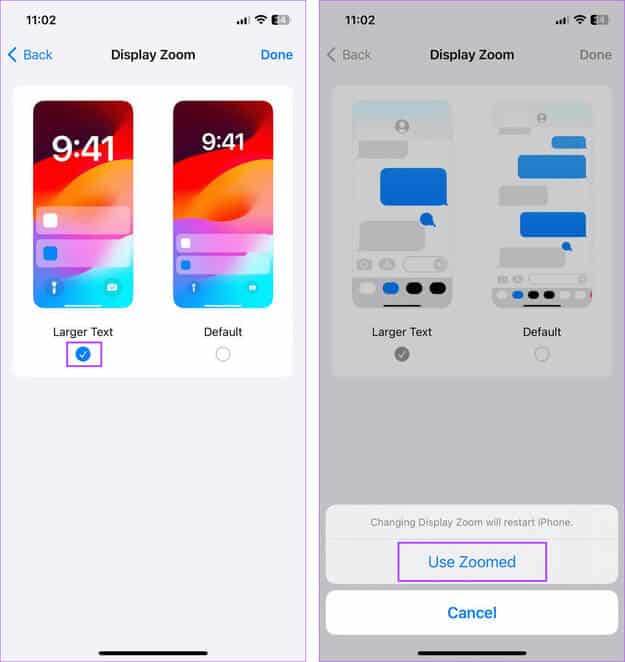 Use-Larger-Text كيفية تكبير لوحة المفاتيح على iPhone وiPad