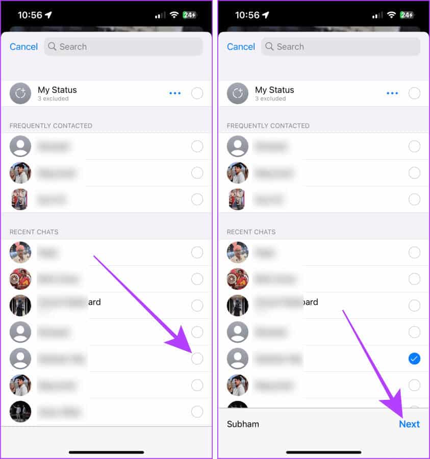WhatsApp-Forward-Page 5 طرق لمشاركة الموقع من iPhone إلى Android والعكس