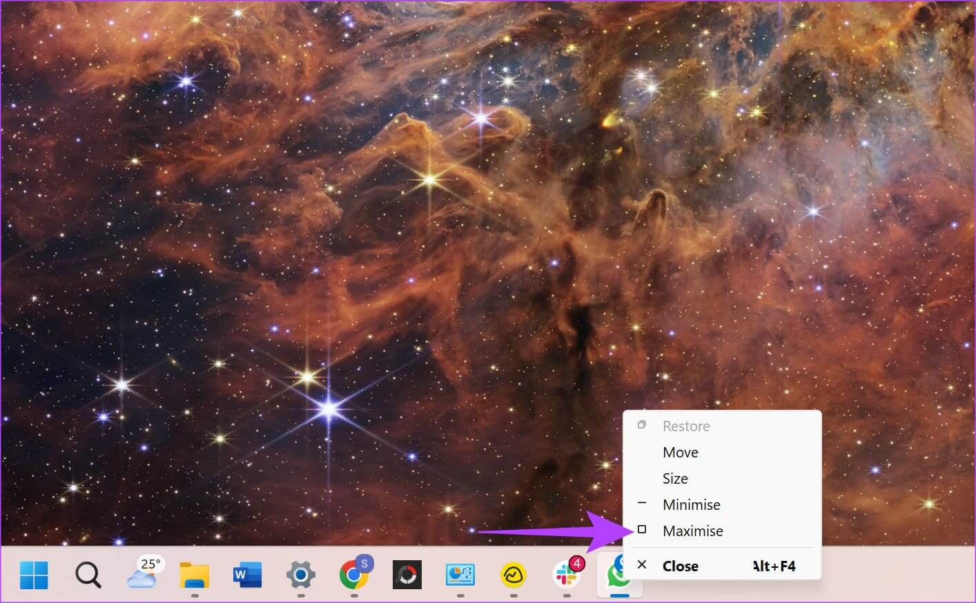 Windows-bring-on-screen-6 6 طرق للحصول على نافذة خارج الشاشة الخلفية على الشاشة على Windows