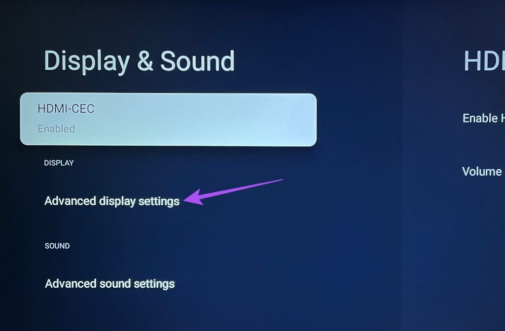 advanced-display-settings-google-tv-1-1024x673-1 أفضل 6 إصلاحات لعدم تشغيل Google TV لمقاطع فيديو بدقة 4K