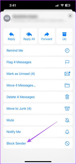 block-sender-mail-app-iphone-475x1024-1 كيفية حظر عنوان البريد الإلكتروني في Apple Mail على iPhone وiPad وMac