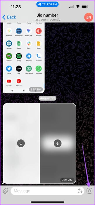 camera-icon-telegram-chat-mobile-475x1024-1 كيفية إرسال رسائل فيديو على Telegram