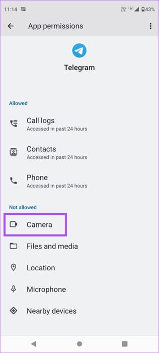 camera-permissions-telegram-462x1024-1 كيفية إرسال رسائل فيديو على Telegram