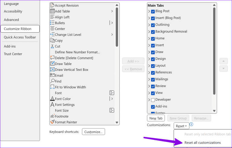 can-not-copy-and-paste-in-Microsoft-Word-4-768x491-1 لماذا لا أستطيع النسخ واللصق في Microsoft Word: عشر طرق لإصلاحها