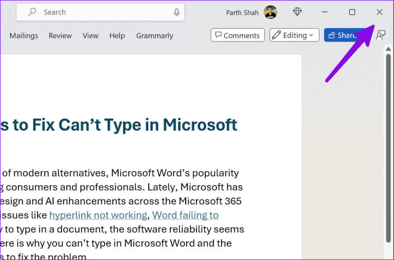 can-not-type-in-Microsoft-Word-8-768x507-1 أفضل 10 طرق لإصلاح مشكلة عدم القدرة على الكتابة في Microsoft Word