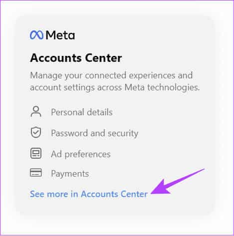 choose-see-more-in-Accounts-Center-2 كيفية إلغاء ربط Instagram من Facebook
