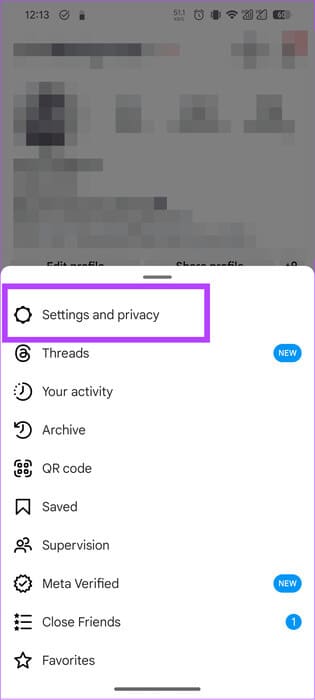 choose-settings-and-privacy-1 كيفية إلغاء ربط Instagram من Facebook