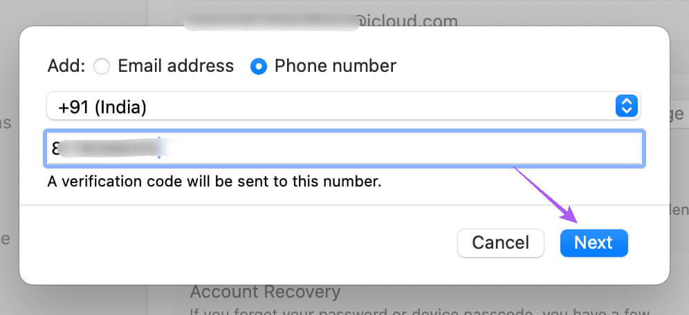 confirm-new-phone-number-mac كيفية تغيير رقم هاتف FaceTime على iPhone وiPad وMac