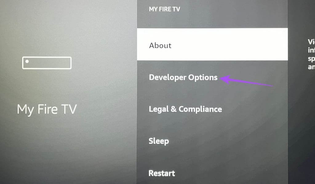 developer-options-fire-tv-stick-4k-1024x600-1 أفضل 7 إصلاحات لعدم تعرف Amazon Fire TV Stick 4K على محرك أقراص USB
