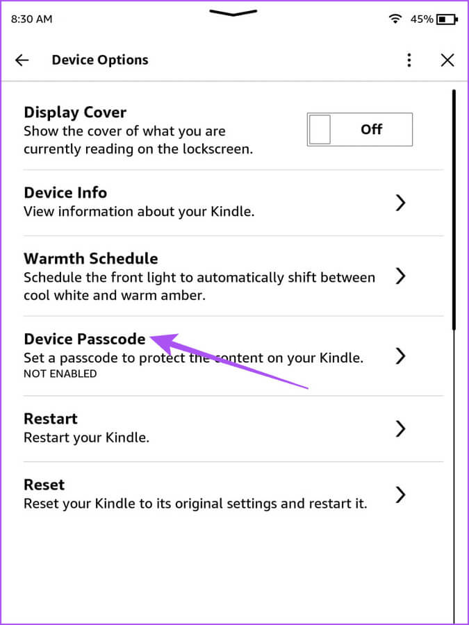device-passcode-kindle-768x1024-1 أفضل 6 إصلاحات لعدم ظهور Kindle على Windows 11