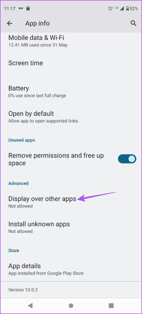 display-over-other-apps-telegram-android-463x1024-1 أفضل 5 إصلاحات لعدم عمل Picture-in-Picture في Telegram على iPhone وAndroid