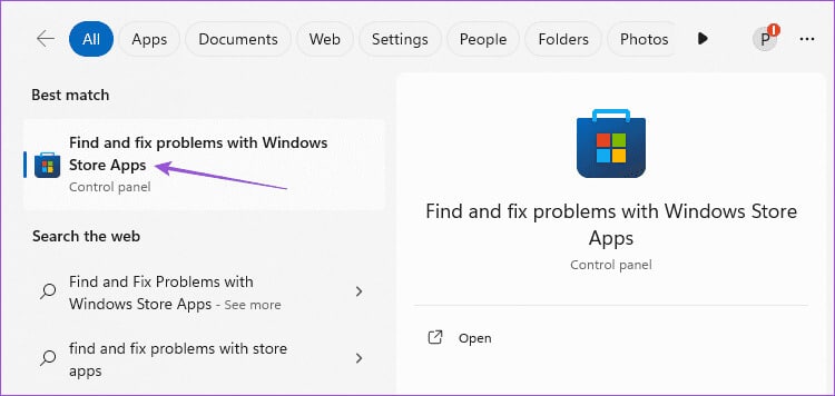 find-and-fix-problems-with-windows-store-1 أفضل 6 إصلاحات لعدم عمل استطلاعات الرأي في WhatsApp على الهاتف المحمول وسطح المكتب
