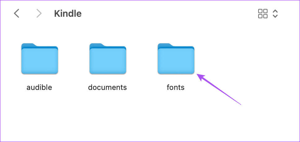 fonts-folder-kindle- كيفية تثبيت الخطوط المخصصة على Kindle Paperwhite
