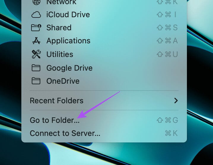 go-to-folder-menu-bar-mac أفضل 6 إصلاحات لعدم فتح Microsoft Word على iPhone وiPad وMac