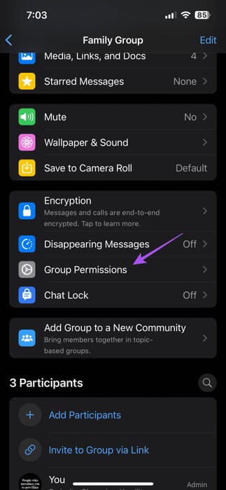 group-permissions-whatsapp-group-473x1024-1 أفضل 6 إصلاحات لعدم عمل استطلاعات الرأي في WhatsApp على الهاتف المحمول وسطح المكتب