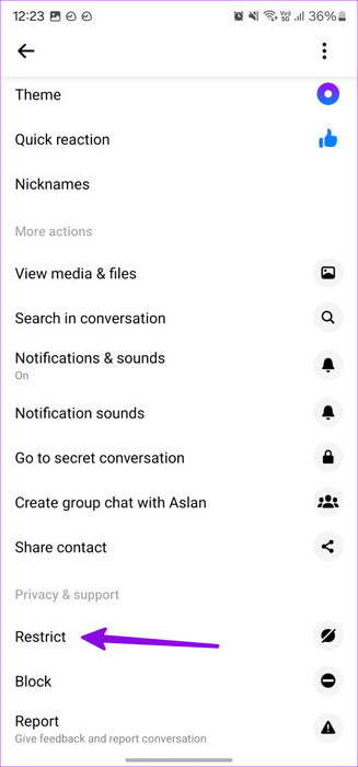 how-to-know-if-someone-restricted-you-on-messenger-5-478x1024-1 كيفية معرفة ما إذا كان شخص ما قد قام بتقييدك على Facebook Messenger