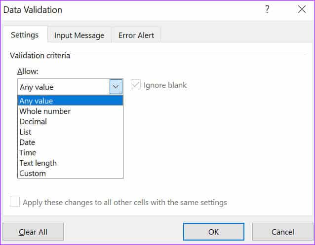 how-to-use-data-validation-in-microsoft-excel-9 كيفية استخدام التحقق من صحة البيانات في Microsoft Excel
