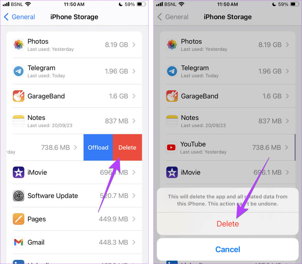 iPhone-Settings-Delete-apps-1024x895-1 كيفية حذف تطبيقات متعددة بشكل مجمّع على iPhone أو iPad