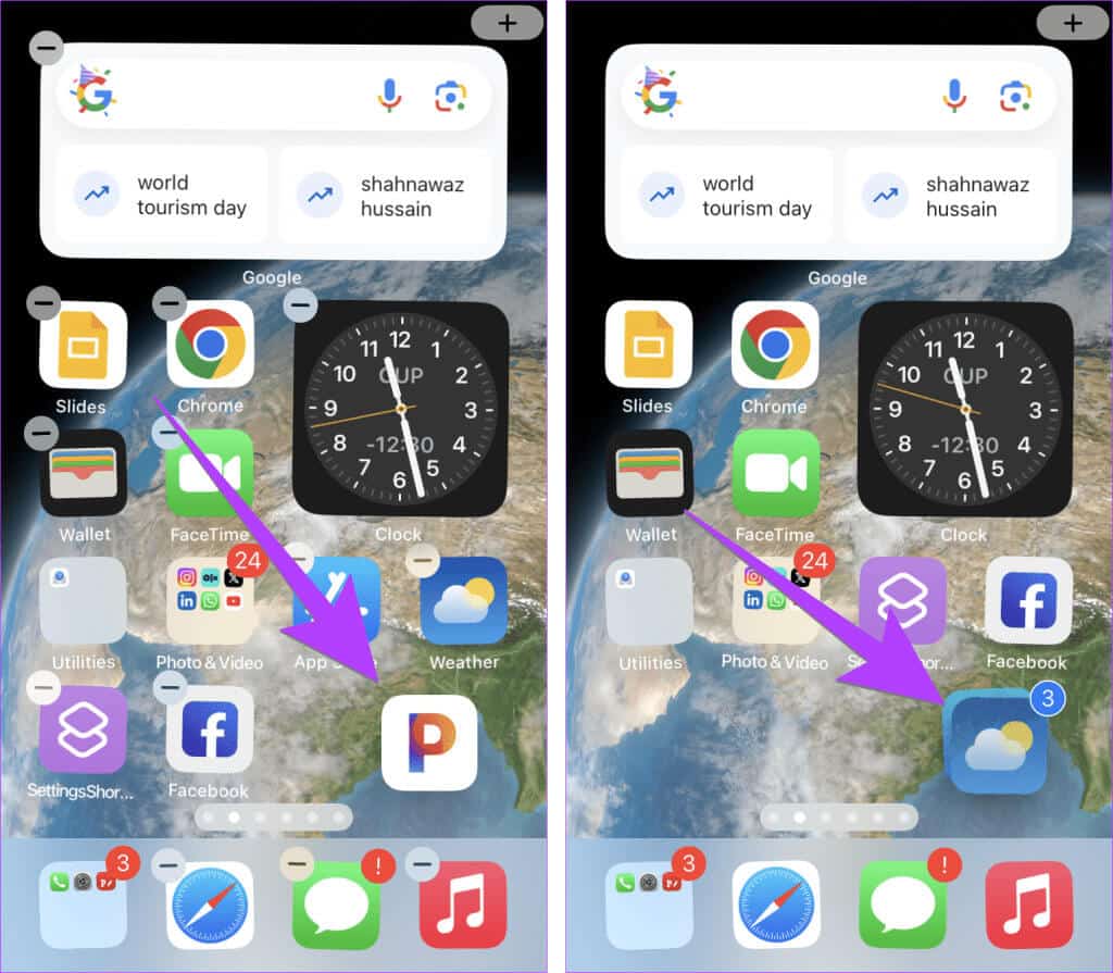 iPhone-apps-home-screen-select-multiple-1024x895-1 كيفية حذف تطبيقات متعددة بشكل مجمّع على iPhone أو iPad